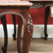 Load image into Gallery viewer, x SOLD Antique French Oak and Burgundy Leather Dining Chairs or Six Kitchen Chairs B11245