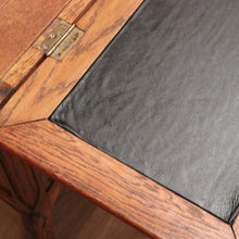 Load image into Gallery viewer, x SOLD Antique French Oak Desk, French Oak Two Drawer Drop Front Writing Bureau Desk B11045