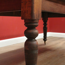 Load image into Gallery viewer, x SOLD Antique Australian Cedar Dining Table, Rustic Country Farmhouse Slab Top Table B11038