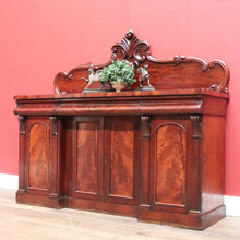 Load image into Gallery viewer, x SOLD Antique English Mahogany Sideboard, Antique Inverted Front Sideboard Cabinet B11017