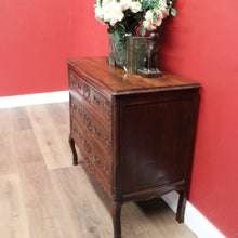 Load image into Gallery viewer, x SOLD Antique French Chest of Drawers, French Oak and Brass Handle Hall Cabinet Chest B10922