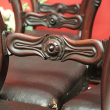 Load image into Gallery viewer, x SOLD Set of 6 Antique English Dining Chairs, Rosewood Dining Chairs Kitchen Chairs. B10325