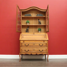 Load image into Gallery viewer, x SOLD Antique French Bookcase Desk Writing Bureau Bookcase Secretaire Desk Office Desk B10473