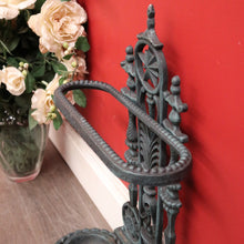 Load image into Gallery viewer, x SOLD Vintage French Cast Iron Umbrella Stand with Drip Tray, Cane Stand, or Door Stop. B10155