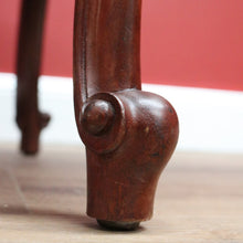 Load image into Gallery viewer, x SOLD Vintage French Mahogany Cabriole Leg Shaped Top Coffee Lamp side Table B10692