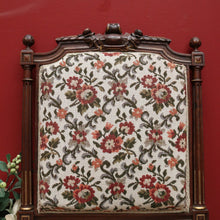 Load image into Gallery viewer, x SOLD Antique French Chairs, Hall bedroom Chairs, Walnut Gilt Frame Rust Amber Flowers B11188