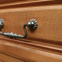 Load image into Gallery viewer, x SOLD Chest of Drawers, Vintage French Chest of Three Drawers Oak Timbers Brass Handle B10924