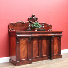 Load image into Gallery viewer, x SOLD Antique English Mahogany Sideboard, Antique Inverted Front Sideboard Cabinet B11017
