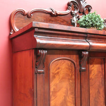 Load image into Gallery viewer, x SOLD Antique English Mahogany Sideboard, Antique Inverted Front Sideboard Cabinet B11017