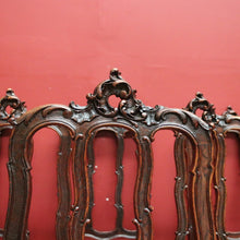 Load image into Gallery viewer, x SOLD Antique French Oak and Burgundy Leather Dining Chairs or Six Kitchen Chairs B11245