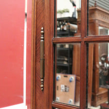 Load image into Gallery viewer, x SOLD Antique French Walnut Wardrobe, Armoire. Walnut and Mirror Linen Press Cabinet B10834