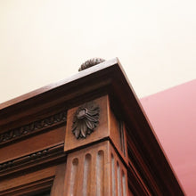 Load image into Gallery viewer, x SOLD Antique French Walnut Wardrobe, Armoire. Walnut and Mirror Linen Press Cabinet B10834