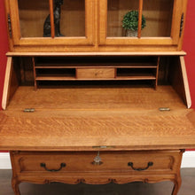 Load image into Gallery viewer, x SOLD Antique French Bookcase Desk Writing Bureau Bookcase Secretaire Desk Office Desk B10473