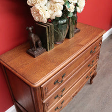 Load image into Gallery viewer, x SOLD Antique French Chest of Drawers, French Chest of 3 Drawers Hall Cabinet Bedside B10489