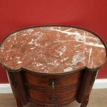 Load image into Gallery viewer, x SOLD Antique French Bedside Table Marble and Gilt Brass Lamp Side Table, Drinks Table B11072