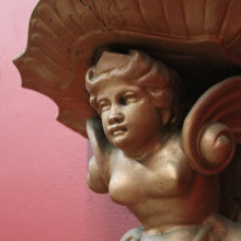 Load image into Gallery viewer, x SOLD Pair of Antique French Wall Sconces, Gilt Winged Angel Wall Bracket Wall Shelves B10974