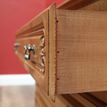 Load image into Gallery viewer, x SOLD Chest of Drawers, Vintage French Chest of Three Drawers Oak Timbers Brass Handle B10924