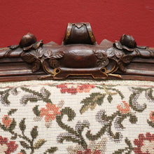 Load image into Gallery viewer, x SOLD Antique French Chairs, Hall bedroom Chairs, Walnut Gilt Frame Rust Amber Flowers B11188
