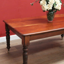 Load image into Gallery viewer, x SOLD Antique Australian Cedar Dining Table, Rustic Country Farmhouse Slab Top Table B11038