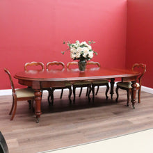 Load image into Gallery viewer, x SOLD Antique English D-End Dining Table, Antique Mahogany 3 Leaf Kitchen Dining Table B10823