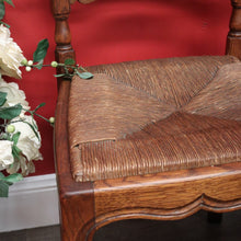 Load image into Gallery viewer, x SOLD Antique French Dining Chairs, Set of 6 Antique French Rush Seat Kitchen Chairs B10546