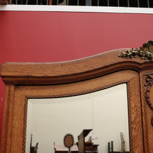 Load image into Gallery viewer, x SOLD Wardrobe, Armoire, Antique French Oak and Mirror Wardrobe Armoire Gilt Brass B10467