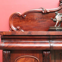 Load image into Gallery viewer, x SOLD Antique English Mahogany Sideboard, Antique Inverted Front Sideboard Cabinet B11017