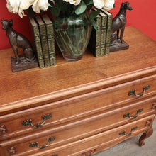 Load image into Gallery viewer, x SOLD Antique French Chest of Drawers, French Chest of 3 Drawers Hall Cabinet Bedside B10489