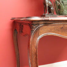 Load image into Gallery viewer, x SOLD Antique French Sofa Table Side Table Lamp Hall Table with Carved Scalloped Apron B10641