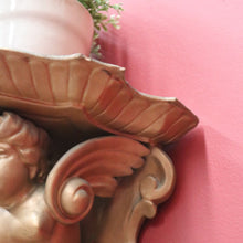 Load image into Gallery viewer, x SOLD Pair of Antique French Wall Sconces, Gilt Winged Angel Wall Bracket Wall Shelves B10974