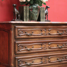 Load image into Gallery viewer, x SOLD Antique French Chest of Drawers, Oak 3 Drawer Hall Cabinet, Foyer Chest Drawers B10572