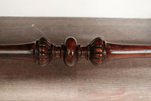 Load image into Gallery viewer, x SOLD Antique English Walnut, Leather and Brass Gallery Single Drawer Hall Table Desk Lamp Table. B8278