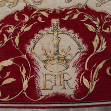 Load image into Gallery viewer, Antique Handmade Rug, c1952 Coronation of Her Majesty Queen Elizabeth II Rug. B11093