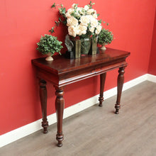 Load image into Gallery viewer, x SOLD Antique English Mahogany Hall Table With 2 Drawers to the Apron, Side Table. B10384
