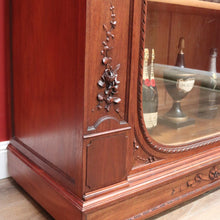 Load image into Gallery viewer, x SOLD Antique French Walnut Bookcase, French Linen Press or Walnut China Cabinet Glass B11111