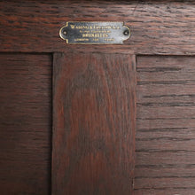 Load image into Gallery viewer, x SOLD Antique Waring and Gillow, Paris France Sideboard, 2 Drawer Hall Cabinet in Oak B10263