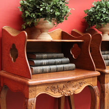 Load image into Gallery viewer, x SOLD Pair of Antique Bedside Cabinets Tables, French Oak Lamp Tables, Side Tables. B10525