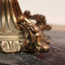 Load image into Gallery viewer, x SOLD Vintage Italian Lamp Table, Glass, Marble and Brass Flower Side Table Hall Table B10738