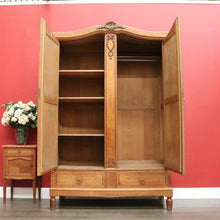 Load image into Gallery viewer, x SOLD Wardrobe, Armoire, Antique French Oak and Mirror Wardrobe Armoire Gilt Brass B10467