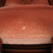 Load image into Gallery viewer, x SOLD Set of 10 Antique English Mahogany Dining Chairs, Kitchen Chairs Velvet Seats. B10287