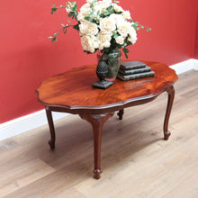 Load image into Gallery viewer, x SOLD Vintage French Mahogany Cabriole Leg Shaped Top Coffee Lamp side Table B10692