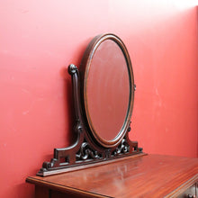 Load image into Gallery viewer, x SOLD Antique English Mahogany 2 Drawer Mirror Back Dressing Table Hall Table Ladies Desk B10715