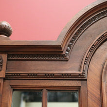 Load image into Gallery viewer, x SOLD Antique French Walnut Wardrobe, Armoire. Walnut and Mirror Linen Press Cabinet B10834