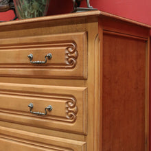 Load image into Gallery viewer, x SOLD Chest of Drawers, Vintage French Chest of Three Drawers Oak Timbers Brass Handle B10924