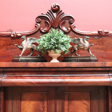 Load image into Gallery viewer, x SOLD Antique English Mahogany Sideboard, Antique Inverted Front Sideboard Cabinet B11017