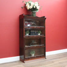 Load image into Gallery viewer, x SOLD Antique English Solicitors Bookcase, Four Section Stackable Bookcase, The Lebus B11089
