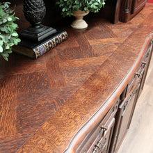 Load image into Gallery viewer, x SOLD Antique French Oak Sideboard, French 2 Height Drinks Cabinet Buffet Sideboard B10666