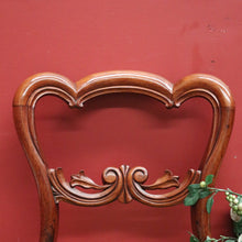 Load image into Gallery viewer, x SOLD Set of Two Antique English Hall Chairs, or Dining, Kitchen Chairs. Green Velvet Chairs B11097