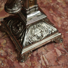 Load image into Gallery viewer, x SOLD Antique French Crucifix, Silver Plate Home Worship Christ on Cross. Religion B11134