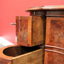 Load image into Gallery viewer, x SOLD Antique French Burr Walnut Side Cabinet Side Table, Sideboard, Chest of Drawers B10471